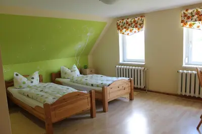 Ein Bett oder Betten in einem Zimmer der Unterkunft Ferienhaus Loose 8
