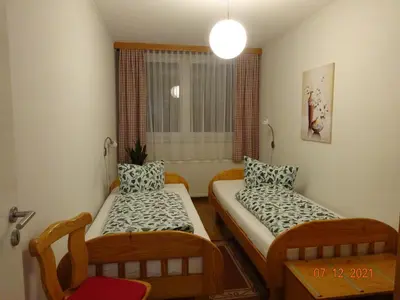 Ein Bett oder Betten in einem Zimmer der Unterkunft Ferienwohnungen Pilke