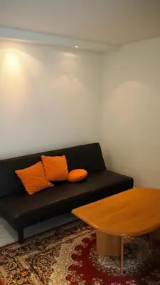Ein Sitzbereich in der Unterkunft Pension im Grünen