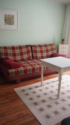 Ein Sitzbereich in der Unterkunft Pension im Grünen