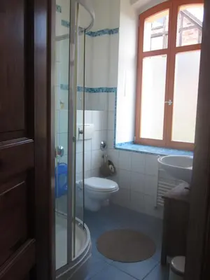 Ein Badezimmer in der Unterkunft Ferienwohnung Pusteblume
