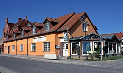 Das Gebäude in dem sich die Pension befindet
