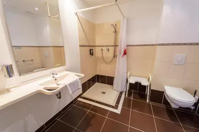 Ein Badezimmer in der Unterkunft Einklang - Dein Hotel am Südhorn