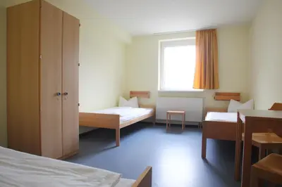 Ein Bett oder Betten in einem Zimmer der Unterkunft Jugendherberge Potsdam