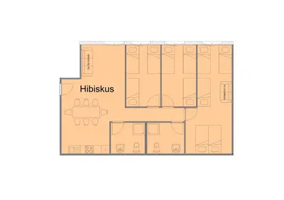 Grundriss der Unterkunft Apartments Tempelhof