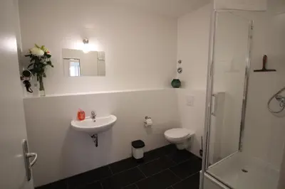 Ein Badezimmer in der Unterkunft Apartments Tempelhof