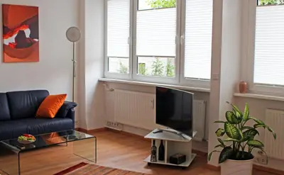 TV/Unterhaltungsangebot in der Unterkunft Wohnen am Roseneck