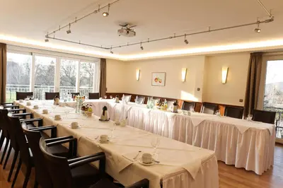 Ein Restaurant oder anderes Speiselokal in der Unterkunft Zum Rittmeister