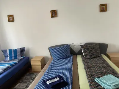 Ein Sitzbereich in der Unterkunft LEKOMA Pension
