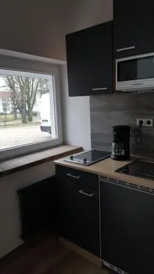 Küche/Küchenzeile in der Unterkunft Gästehaus Strausberg