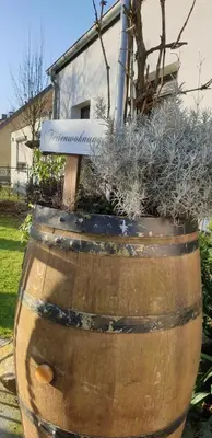Ein Garten an der Unterkunft Gemütliche Idylle am Seddinsee