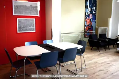 Ein Sitzbereich in der Unterkunft City Apartment (barrierefrei)