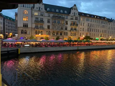 Blick auf einen Fluss in der Nähe der Ferienwohnung