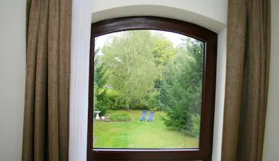 Ein Garten an der Unterkunft Landhaus Heinrichshof