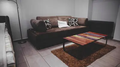 Ein Sitzbereich in der Unterkunft City Apartment in Kreuzberg