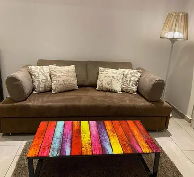 Ein Sitzbereich in der Unterkunft City Apartment in Kreuzberg