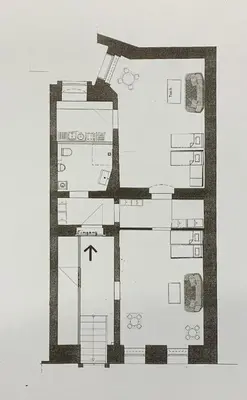 Grundriss der Unterkunft City Apartment in Kreuzberg