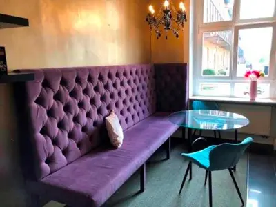 Ein Sitzbereich in der Unterkunft Berlinapartments-Downtown