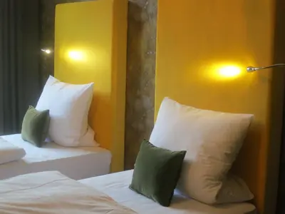 Ein Bett oder Betten in einem Zimmer der Unterkunft Berlinapartments-Downtown