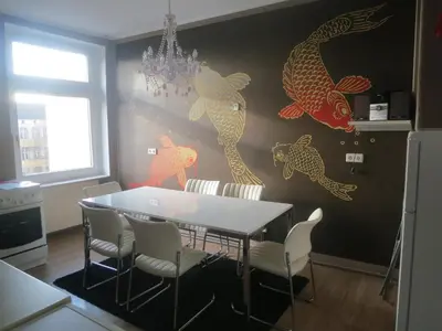 Ein Sitzbereich in der Unterkunft Berlinapartments-Downtown