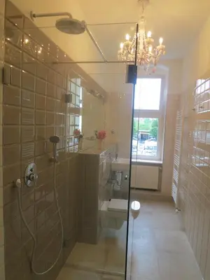 Ein Badezimmer in der Unterkunft Berlinapartments-Downtown