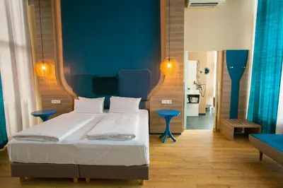 Ein Bett oder Betten in einem Zimmer der Unterkunft Tropical Islands