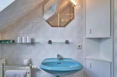 Ein Badezimmer in der Unterkunft Ferienwohnung am Stadtrand von Berlin