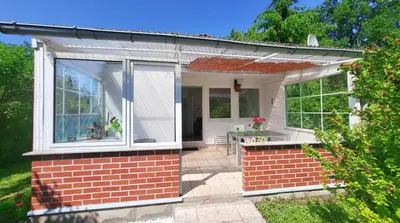 Ein Garten an der Unterkunft Mitten im Seenland und Spreewaldnah, schöner Garten