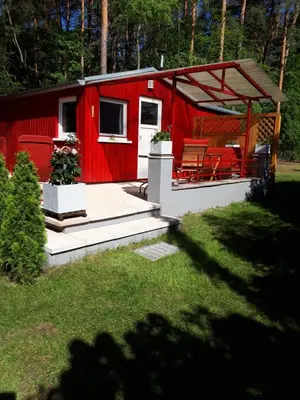 Ein Garten an der Unterkunft Ferienhaus am Langen See II
