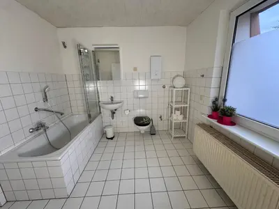 Ein Badezimmer in der Unterkunft Moderne Wohnungen im Dachgeschoss