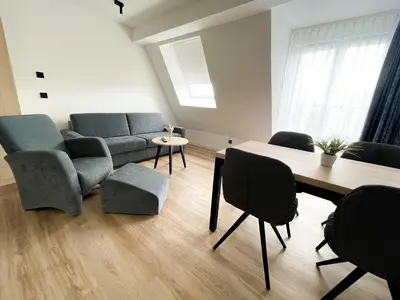 Ein Sitzbereich in der Unterkunft HOLI City Apart Hotel Berlin