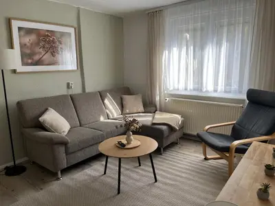 Ein Sitzbereich in der Unterkunft house46-1