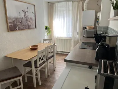 Küche/Küchenzeile in der Unterkunft house46-1
