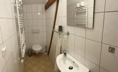 Ein Badezimmer in der Unterkunft Scheunenherberge