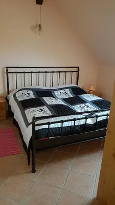 Ein Bett oder Betten in einem Zimmer der Unterkunft Urlaubsscheune