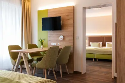 Ein Bett oder Betten in einem Zimmer der Unterkunft Gästehaus Lazarus