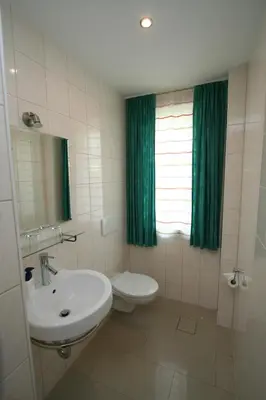 Ein Badezimmer in der Unterkunft Pension Gestüt Lindenhof