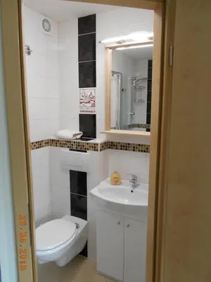 Ein Badezimmer in der Unterkunft Pension 