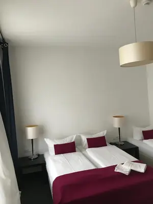 Ein Bett oder Betten in einem Zimmer der Unterkunft Goldmarie