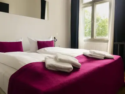 Ein Bett oder Betten in einem Zimmer der Unterkunft Goldmarie