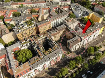 Ein allgemeiner Blick auf Berlin oder ein Stadtblick von des Hotels aus