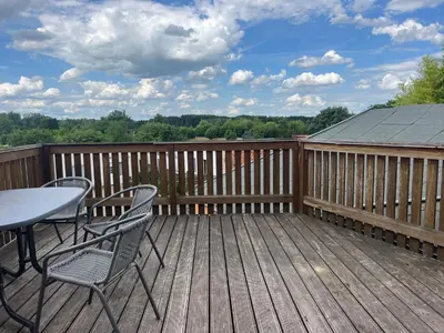 Ein Balkon oder eine Terrasse in der Unterkunft Apart Pension Plaue