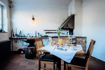 Getränke in der Unterkunft Project JUNE - ehemals Landgasthof Jüterbog
