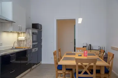 Küche/Küchenzeile in der Unterkunft Pandoras home