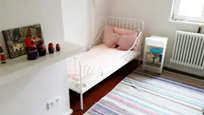 Ein Bett oder Betten in einem Zimmer der Unterkunft Ferienhaus Bindow