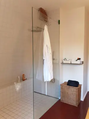 Ein Badezimmer in der Unterkunft Ferienhaus Bindow