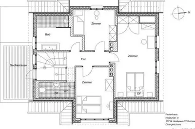 Grundriss der Unterkunft Ferienhaus Bindow