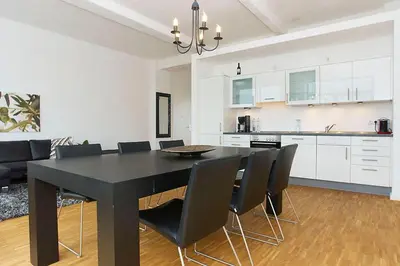 Küche/Küchenzeile in der Unterkunft Spacious Studio Apartment Friedrichshain