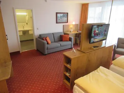 TV/Unterhaltungsangebot in der Unterkunft Hotel Markgraf