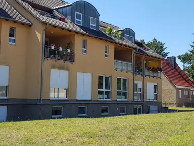 Das Gebäude in dem sich die Ferienwohnung befindet